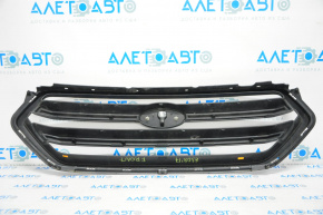 Решетка радиатора grill Ford Escape MK3 17-19 рест черн глянец с эмблемой