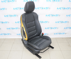 Пассажирское сидение Mazda 6 13-15 без airbag, механич, кожа черн, стрельнувшее