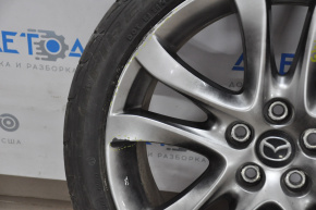 Roată de 19 inch, 5*114,3 Mazda 6 13-21 Touring, argintiu cu bordură, pentru vopsire