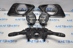 Farurile anti-ceață set 2 buc + rame + grilă Nissan Rogue 14-16 nou OEM original