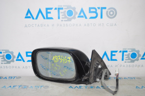 Зеркало боковое левое Lexus GS300 GS350 GS430 GS450h 06-07 14 пинов, подогрев, черное, треснут зеркальный элемент