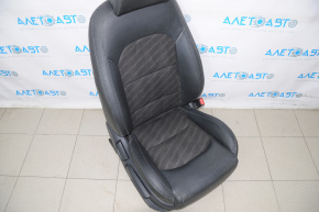 Пассажирское сидение Hyundai Sonata 15-17 без airbag, механич, кожа черн