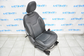 Scaun de pasager Jeep Compass 17- fără airbag, manual, piele neagră