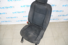 Scaun șofer Nissan Pathfinder 13-20 fără airbag, manual, velur negru, murdar.