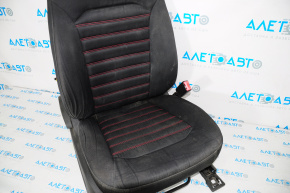 Scaun de pasager Ford Fusion mk5 13-16 fără airbag, manual, material textil negru cu linie roșie