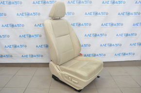 Scaun pasager Lexus ES300h ES350 13-18 fără airbag, electric, piele bej.