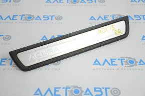 Capacul pragului din spate dreapta exterior pentru Acura MDX 14-20 crom