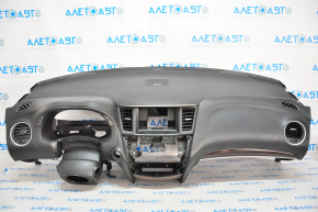 Torpedo panoul frontal fără AIRBAG Infiniti JX35 QX60 13-15 pre-restilizare negru, sub difuzor.