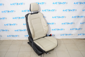 Scaun de pasager Ford Mustang mk6 15- fără airbag, cupé, electric, piele bej.