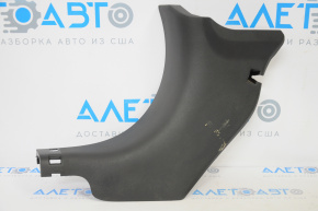 Capacul stâlpului frontal stânga jos Nissan Versa 12-19 SUA negru.