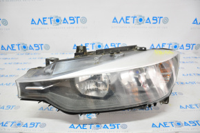 Far stânga față goală BMW 3 F30 12-15 cu halogen și fixare.