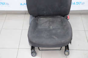 Scaun de pasager Nissan Versa 12-19 SUA fără airbag, manual, material textil negru