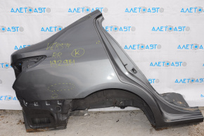 Aripa spate dreapta Nissan Versa 12-19 SUA, gri, bare