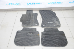 Set de covorașe pentru interiorul mașinii Subaru Outback 15-19, material textil, culoare neagră.