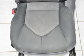 Scaunul șoferului Toyota Camry v70 18- fără airbag, electric, tapițerie din material textil negru cu inserții gri