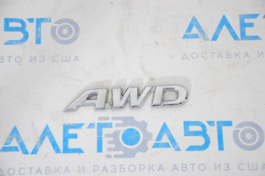 Emblema cu inscripția "AWD" de pe ușa portbagajului Toyota Rav4 13-18