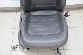 Пассажирское сидение VW Passat b7 12-15 USA без airbag, механич, кожа черн