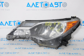 Far stânga față Toyota Rav4 13-15, gol, carcasă spartă.