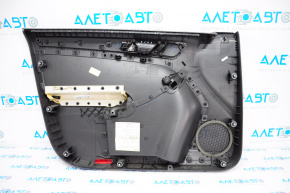 Capacul ușii, cartela frontală dreapta VW Jetta 11-18 SUA negru cu inserții gri.