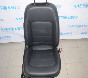 Scaun de pasager VW Passat b7 12-15 SUA fără airbag, manual, încălzire, piele neagră