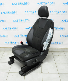 Scaun șofer Ford Edge 15- fără airbag, electric, piele combinată neagră, încălzire, reglabil.