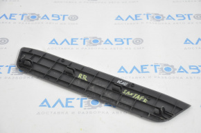 Capacul pragului din spate dreapta exterior Hyundai Santa FE Sport 13-18 negru.