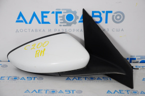 Зеркало боковое правое в сборе Chrysler 200 15-17 3 пина, белое