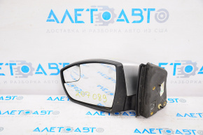 Oglindă laterală stângă Ford Focus mk3 11-14 pre-restilizare usa 5 pini, semnalizator, argintiu