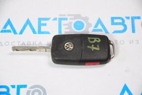 Ключ VW Passat b7 12-12 USA 5 кнопок, раскладной