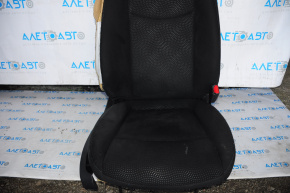 Scaun de pasager Nissan Leaf 13-17 fără airbag, manual, încălzire, material textil negru, uzat