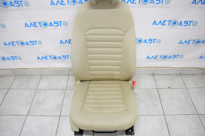 Scaun de pasager Ford Fusion mk5 13-16 fără airbag, manual, material textil bej