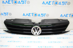 Grila radiatorului VW Jetta 11-14 SUA cu emblemă, neagră, nouă, originală OEM