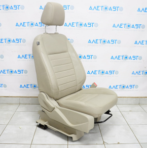 Scaun pasager Ford C-max MK2 13-18 fără airbag, manual, piele bej.