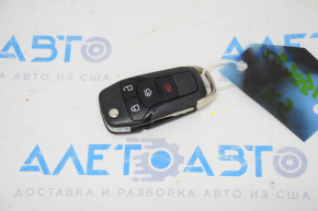 Ключ Ford Fusion mk5 13-16 4 кнопки, раскладной, потертый