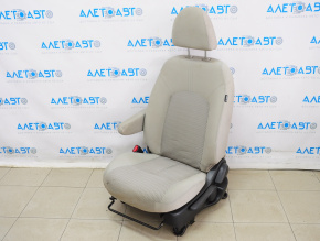 Водительское сидение Nissan Versa Note 13-19 без airbag, механич, тряпка серая