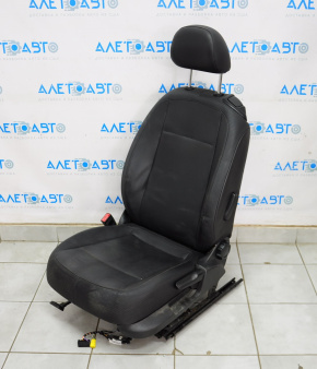 Водительское сидение VW Beetle 12-19 без airbag, механич, кожа черн