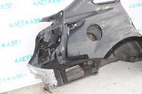 Aripa spate dreapta a un sfert Ford Focus mk3 11-18 4d negru, cu o lovitura