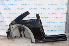 Aripa spate dreapta VW Beetle 12-19, negru, cu o lovitura.