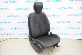 Scaun de pasager pentru GMC Terrain 14-17 fără airbag, material textil, negru, cusături roșii