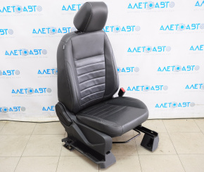 Пассажирское сидение Ford C-max MK2 13-18 с airbag, механич, кожа черн