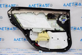 Capacul usii spate dreapta Toyota Avalon 13-18 negru cu insertie bej, crapatura pe piele.