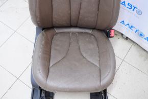 Scaun pasager Lincoln MKC 15- cu airbag, electric, cu ventilatie, piele maro, de curatat chimic.