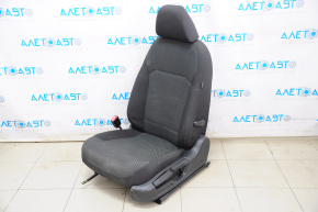 Scaun șofer VW Passat b8 16-19 SUA fără airbag, manual, material textil negru, fără mânere.