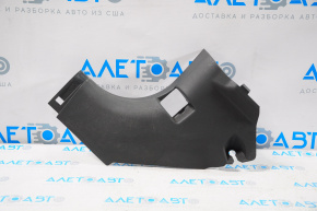 Capacul amortizorului frontal stânga jos Mitsubishi Outlander 14-21 negru, uzat.