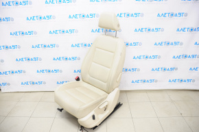 Водительское сидение VW Tiguan 09-17 с airbag, механич, кожа беж