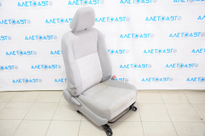 Scaun de pasager Toyota Camry v55 15-17 SUA fără airbag, LE, manual, material textil gri, murdar.