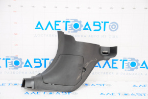 Capacul stâlpului frontal stânga Mazda 3 14-18 BM negru, zgâriat.