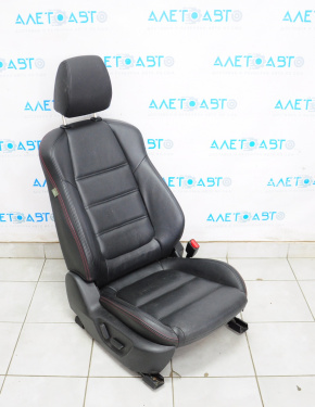 Пассажирское сидение Mazda 6 13-15 с airbag, grand touring, элек, кожа черн красн строч