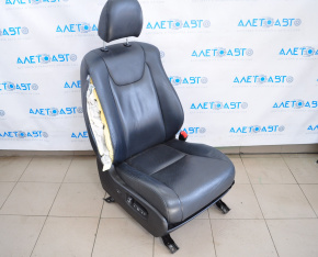 Scaun de pasager pentru Lexus RX350 RX450h 10-15 fără airbag, electric, piele neagră, uzată