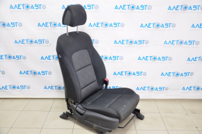 Scaun de pasager Hyundai Tucson 16-20 fără airbag, manual, material textil negru, tapițerie din material textil, plastic de protecție